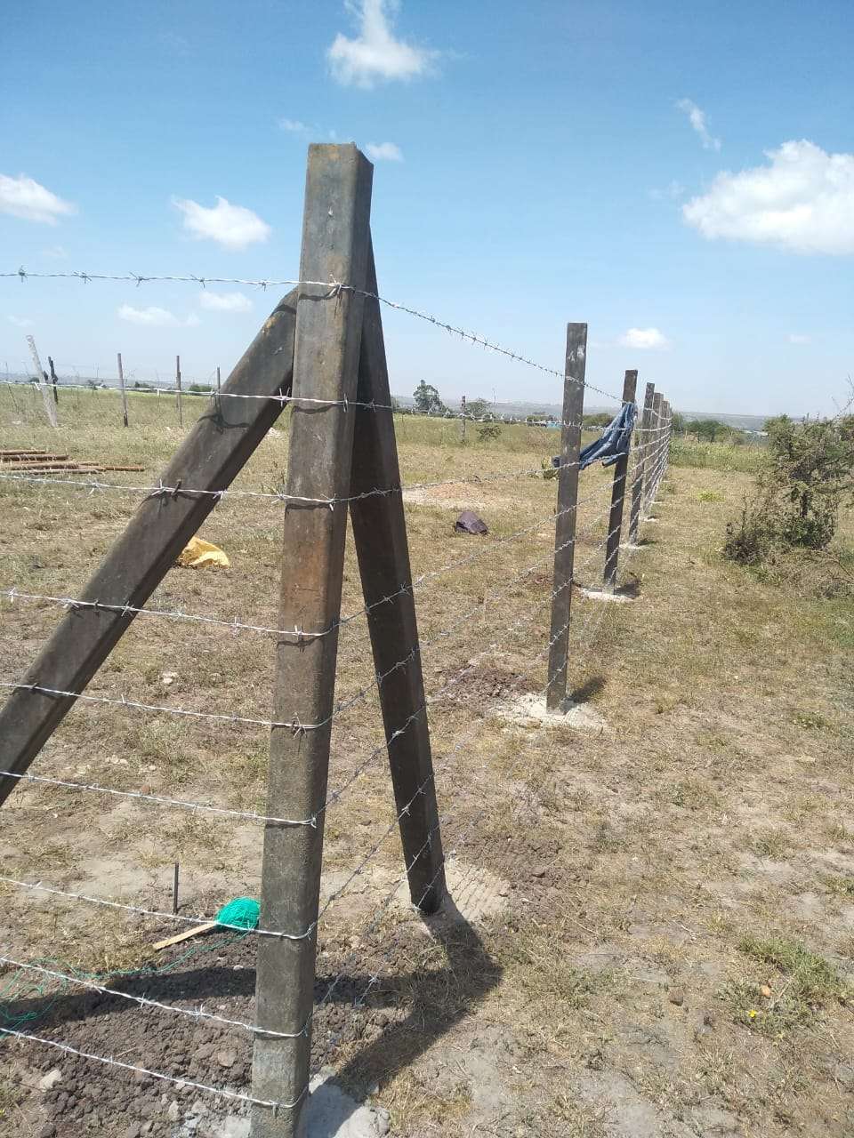 Durable recycled plastic fence posts manufactured in Kenya